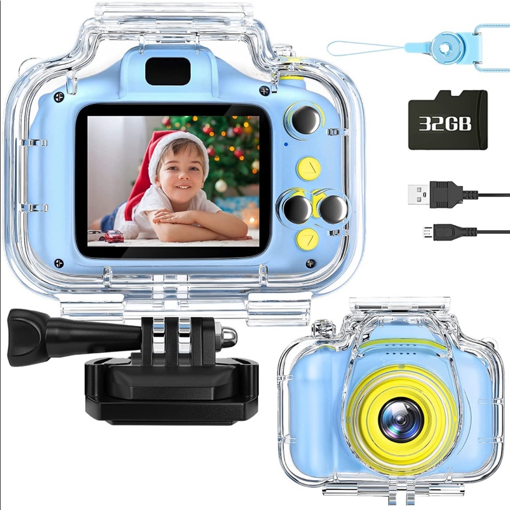 New Waterproof Camera Waterproof Camera for Kids with 32GB Card - Picture 1 of 12